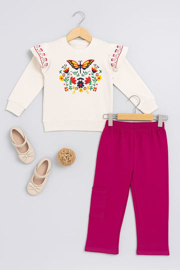 Girls Butterfly Winter Premium Set